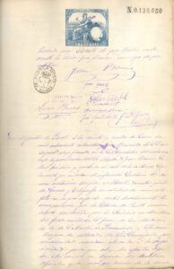 Acta del ple que documenta la sol·licitud d'una oficina de correus