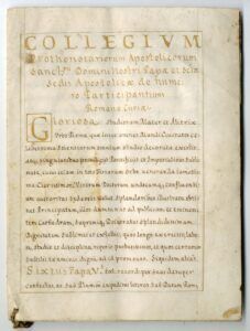 Títol de doctor en Teologia concedit a Victoró Lorida document expedit al Palau apostòlic de Sant Pere del Vaticà sota el Papat d'Alexandre VII.