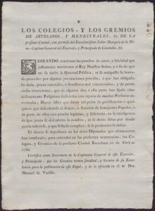 Avís del marquès de la Mina sobre la divulgació de pasquins sediciosos, gratificant a qui en doni informació. 1766