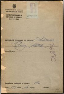 Expedient personal de Salvador Puig i Antich, intern del Centre Penitenciari d’Homes de Barcelona (Presó Model) (2/10/1973 – 2/3/1974)