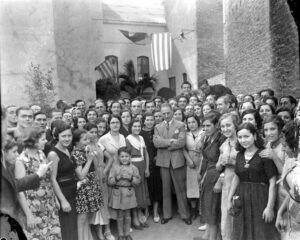 Visita de Lluís Companys a la fàbrica Hispano Olivetti