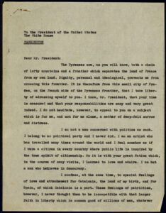 Pau Casals s'adreça al President dels EUA Harry S. Truman