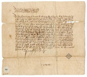 Carta de Joan de Beumont, lloctinent d'Enric IV de Castella, Comte de Barcelona, als Capitans de Banyoles.