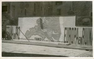 Mural franquista propagandístic "España en Paz, Europa en ruinas"