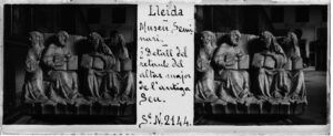 Museu Seminari. Detall del retaule de l'alatar major de la Seu Vella
