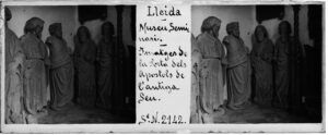 Museu arqueològic provincial. Sepulcre d'Ot de Moncada i sa muller. A la capella dels Moncada, ubicada a la Seu Vella de Lleida
