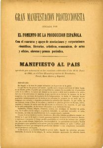 Gran Manifestación Proteccionista iniciada por el Fomento de la Producción Española