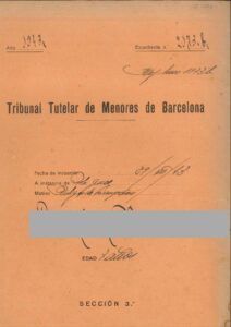 Expedient per perill de corrupció número 2173/1943 del Tribunal Tutelar de Menors de Barcelona