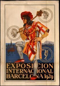 Cartell de l’Exposició Internacional de Barcelona 1929. AMCB. Arxiu Municipal Contemporani de Barcelona. Rojas/Rieusset SA
