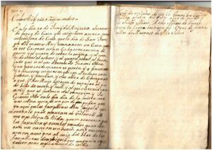 Anotació en el llibre Notes de la casa Oller d’Esclet segles XVI-XIX