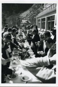 Calçotada a Andorra la Vella amb motiu de l’agermanament amb Valls, 1969. Autor: Alfons Galimany