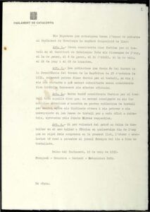 Proposició de llei per la qual estipulen els dies festius per al treball