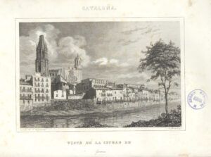 Vista de la Ciudad de Gerona. Cataluña