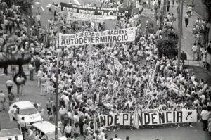 Manifestació per l'autodeterminació de Catalunya a Girona