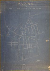 Plànol del poble de Santa Perpètua de Mogoda elaborat pel mestre d'escola Josep Jardí Domingo encarregat per l'Ajuntament
