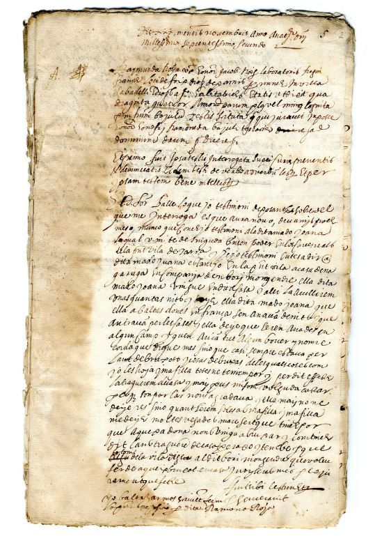 Inquisitio contra Joana Parés, vídua de França acusada de bruixeria