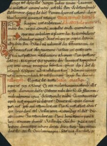 Foli manuscrit d’un fragment d’un Lliçoner, segle XI