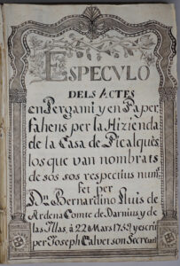 Espéculo del Armari de Picalqués.