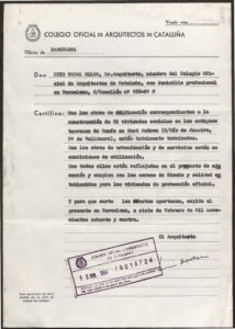 Expedient de construcció de 194 habitatges socials als antics terrenys de Renfe-Meridiana de Sant Andreu a Barcelona (1978 -1987)