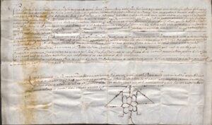 Sentència contra Ramon Ratul, de la vila de Millars, bisbat d'Elna, per la que se'l condemna a ser fustigat, desterrament perpetu de la dita vila i a servir tres anys en les galeres del rei (Millars. 22.10.1603)