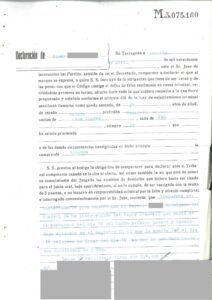 Declaració on es rectifica la data de defunció de la mort del capità danès del comite de la No-intervenció per fer constar al Registre Civil la data correcta.