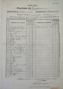 Pressupost del material de l'escola de Saderra a Orís