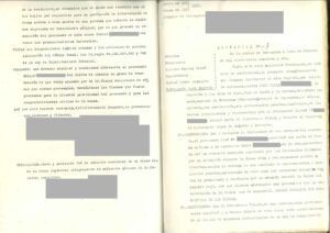 Sentència de l'any 1941 sobre delacions entre veïns.