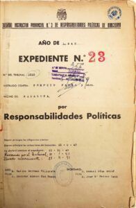 Expedient de Responsabilitats Polítiques de Pompeu Fabra Poch. Peça del Jutjat Instructor núm 3 de Barcelona de RRPP número 23/1940