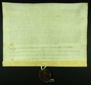 El rei Pere el Cerimoniós dicta sentència en el conflicte entre les fires de Tàrrega i Vilagrassa, establint que la fira de Vilagrassa comenci per la festivitat de Tots Sants i duri deu dies, enfranquint durant aquest període a qui n'aporti mercaderies i sota pena de 100 morabatins d'or als mercaders que venguin més enllà d'aquest període firal de deu dies.