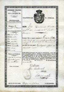 Salconduit d'Enric Helbaquer, citoyen suisse et résident de Sant Just Desvern, nécessaire pour aller vivre à Esplugues de Llobregat, 1850