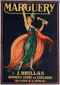 affiche publicitaire du domaine viticole Marguery
