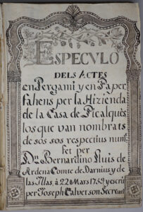 Spéculum de la Garde-robe de Picalqués.