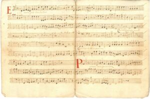 Mass for 8 voices and orchestra (Voices: I Choir: Cs, T; II Choir: Cs, T; III Choir: Cs, A, T, B; Instruments: Xirimia 1/2, Sacabutx, Org [1/2] (x); Key: C M (v), F M (instr), Bb M (Org [1/2])