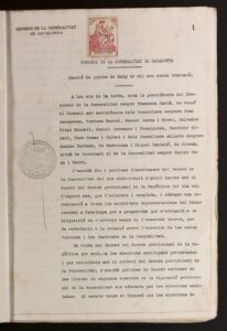 Procès-verbal de la réunion du Conseil exécutif de la Généralité de Catalogne du 15 mai 1931 (15/05/1931)