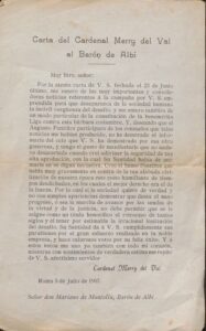 Documentation de Marià de Montoliu et Rocabruna concernant la Ligue Anti-Duel. (21.11.1900 - 15.05.1915)