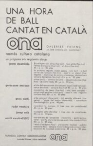Editora General, S.A. (EDIGSA). Propagande et imprimés de la librairie Ona et du groupe Els Setze Jutges.