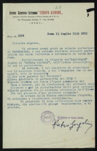 Gorgolini, Pietro (Direzione di "Europa Giovane") (13.07.1939).