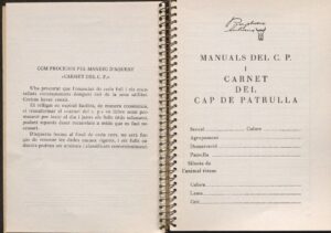 Carte de chef de patrouille. 1962