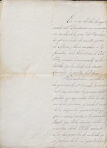 Lettre du Conseil provincial de Barcelone invitant J. A. Clavé à une cérémonie commémorative en mémoire des victimes de la guerre d'Afrique. 24.02.1860