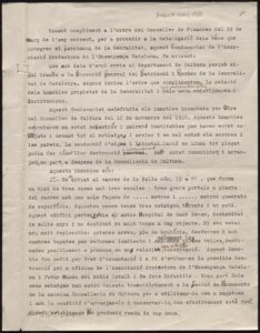 Inventaire des biens immobiliers de l'Association catalane de protection de l'éducation (30.03.1937)