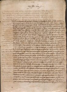 Lettre sous forme de lettre royale sur l'annulation de l'intention de lever l'armée contre les Turcs, adressée au vice-roi de Catalogne Francesc de Borja et d'Aragon, marquis de Llombai (16.03.1540. Madrid)