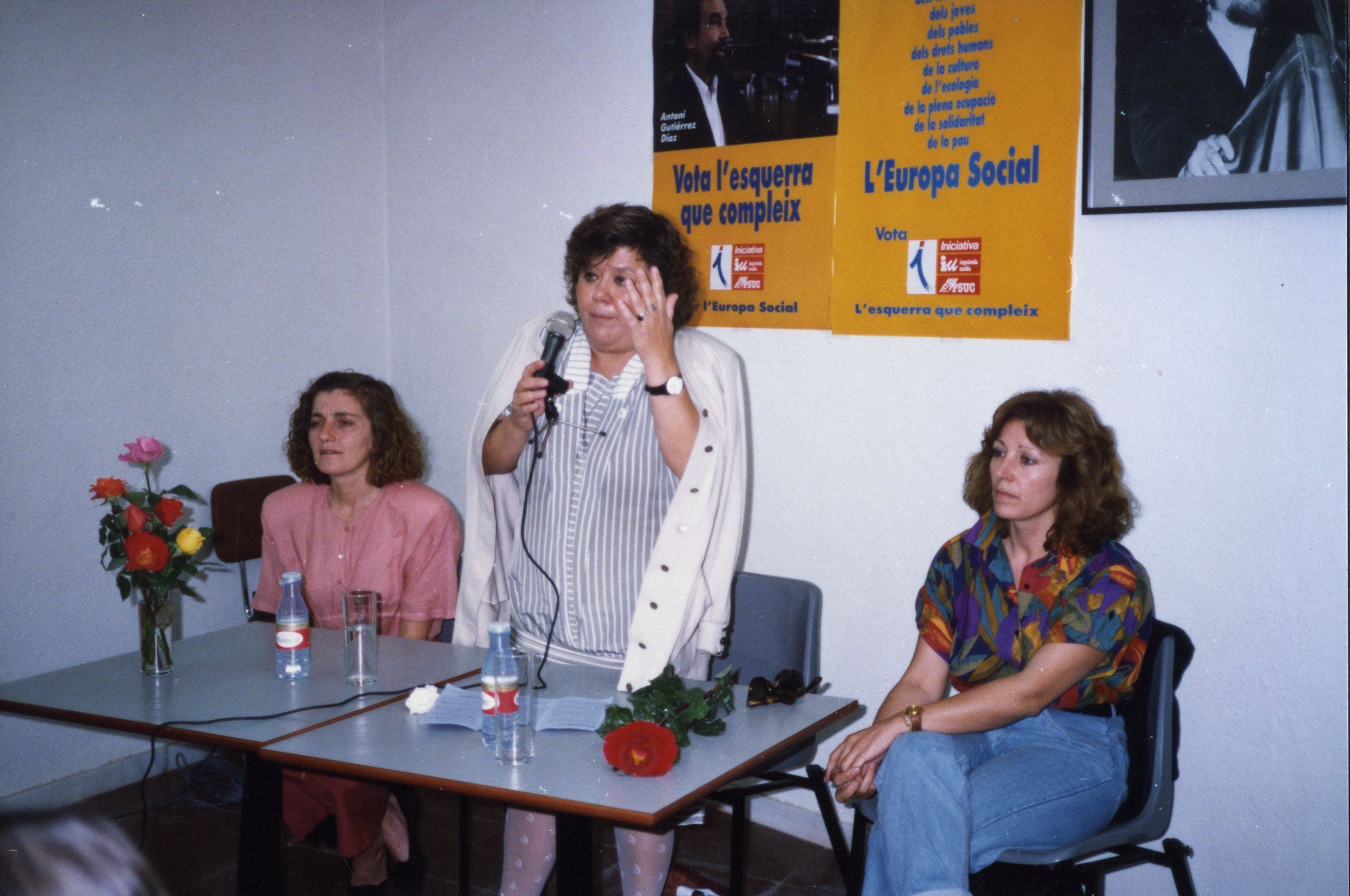 Événement électoral « L&rsquo;Europe sociale avec les femmes » lors de la campagne électorale du Parlement européen.