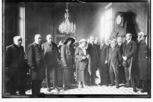 Réception d'honneur pour le scientifique Albert Einstein offerte par la Mairie de Barcelone. 27/02/1923