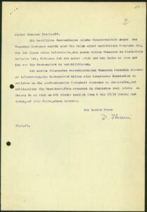 Partition écrite par Antonio Paños dédiée aux enfants espagnols de l'URSS, "Hijos de España" (дети España). Dans : Correspondance de Dolores Ibárruri avec des enfants et des jeunes espagnols en Russie (1940)