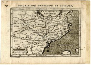 Carte de la Catalogne et de l'Aragon, publiée dans Bertius : "Tabularum Geographicarum contractarum".