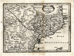 Carte de la Catalogne et de l'Aragon