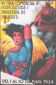 Affiche de la VIe Foire de l'Agriculture et de l'Industrie de Figueres