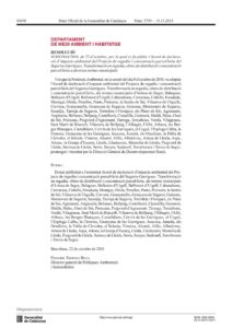 RÉSOLUTION MAH/3644/2010, du 22 octobre, par laquelle est rendue publique l'accord d'étude d'impact environnemental du projet d'irrigation et de concentration parcellaire Segarra-Garrigues.