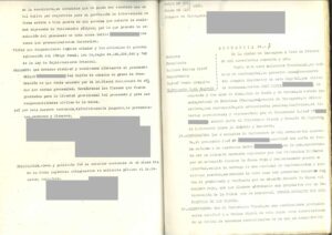 Jugement de l'année 1941 sur trahison entre voisins.