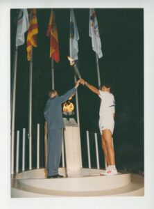 Arrivée de la flamme olympique à la Seu d'Urgell
